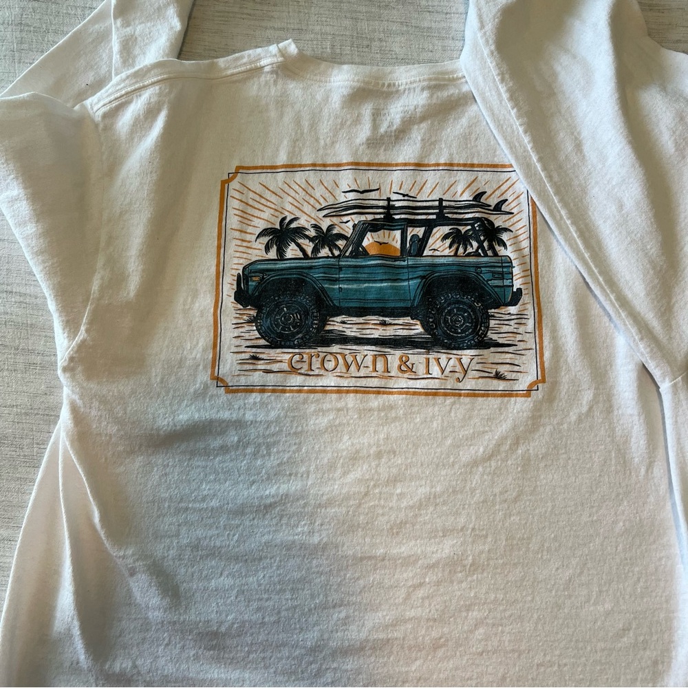 Crown and Ivy long sleeve tee men’s graphic XL